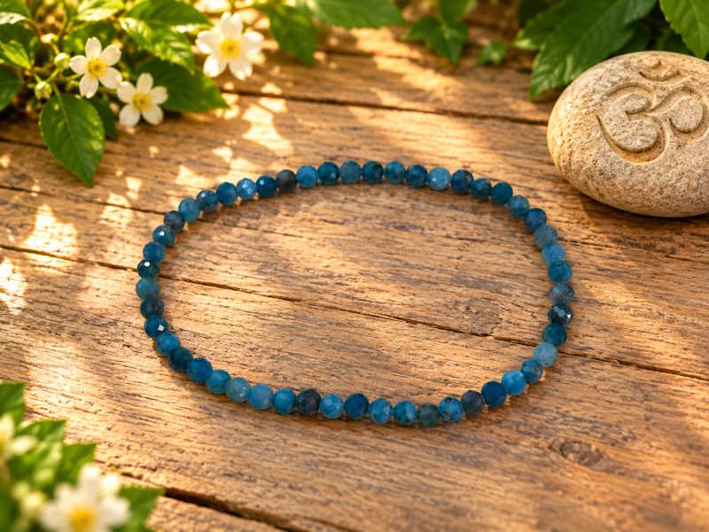 Pulsera Apatito bola facetada
